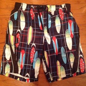 Vintage Hang Ten Board Swim Shorts, Size XL